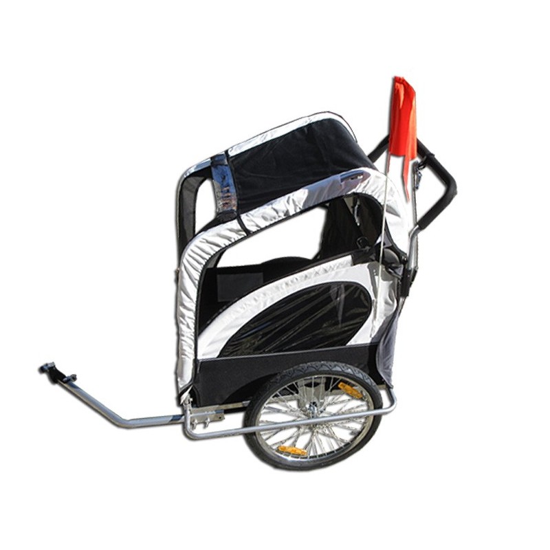 Remorque à vélo rehaussée pour enfant handicapé