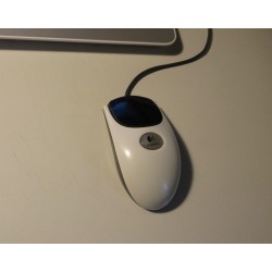 Souris d'ordinateur adaptée avec un bouton unique