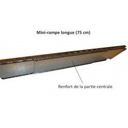 Mini-rampe de seuil allongée et renforcée