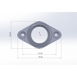 Dimensions pour l'embase universelle pyranha et Lettmann