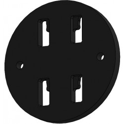 platine pour contacteur clipsable sur flexible, ronde diamètre 60 mm