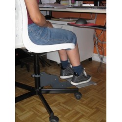 Repose pied de chaise de bureau, en exemple d'utilisation