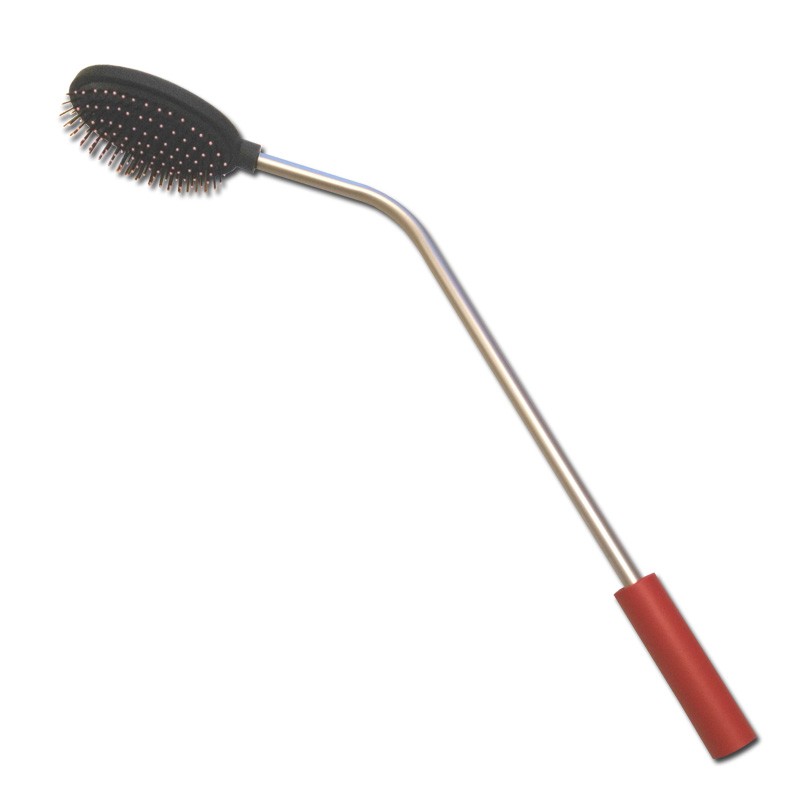 Brosse à cheveux avec manche allongé pour les épaules bloquées (arthrose, rhumatismes, rupture de coiffe du rotateur...)