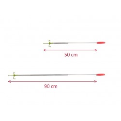 Tige buccale pour la Boccia avec tige réglable en longueur de 50 à 90 cm
