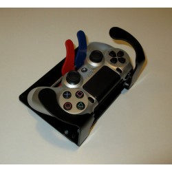 Manette de jeu PS4 adaptée pour utilisation d'une seule main avec détournement des commandes R1, L1 et R2, L2