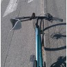 vue des adaptations du guidon depuis la selle du vélo