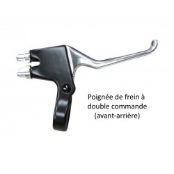 Poignée de frein de vélo double commande avant-arrière