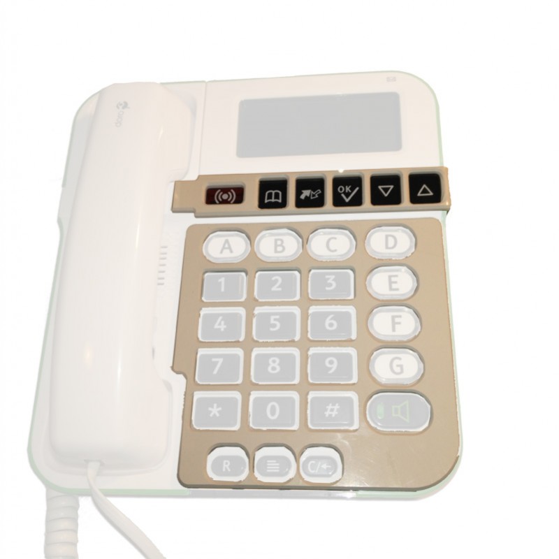 Téléphone filaire pour senior DORO PHONE EASY 312CS avec guide doigt Téléphone filaire pour senior DORO PHONE EASY 312CS avec guide doigt