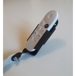 la télécommande est fixée sur une plaque de PVC rigide adaptée au flexible avec tige buccale