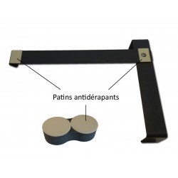 vue du dessous de système de bloc enveloppe, système anti-dérapant dycem