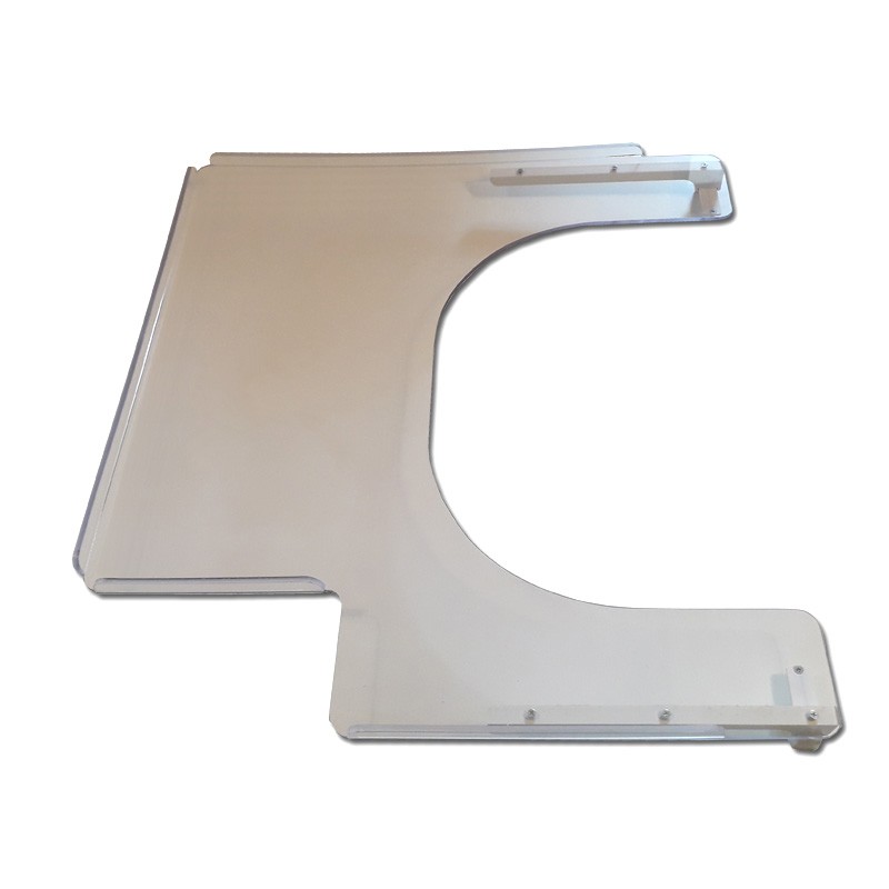 Tablette amovible pour fauteuil roulant fabriquée sur mesure avec système de fixation rapide