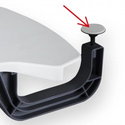 Vis de réglage avec patin antidérapant pour repose-bras ou tablette JUMBOREST