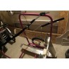 zoom sur les sangles de fixation du fauteuil sur la remorque