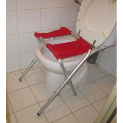 Rehausseur de WC pliant et transportable de voyage