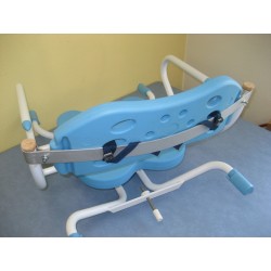 siège de bain élargi vu de dos