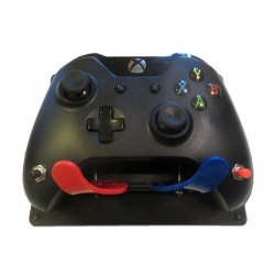 Manette Xbox one adaptée avec transfert des gâchettes RT et LT, report des boutons RB et LB et fixation sur socle