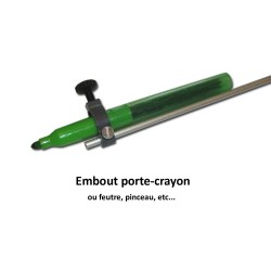 Embout porte-crayon, feutre ou pinceau pour licorne et tige buccale