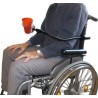 Porte verre ou gobelet sur flexible pour fauteuil roulant