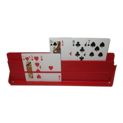 Support pour jeu de cartes à jouer rouge