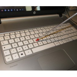 Baguette buccale avec embout adhérent pour la frappe au clavier d'ordinateur